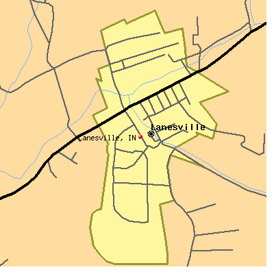 Lanesville map