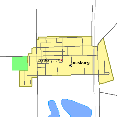 Leesburg map