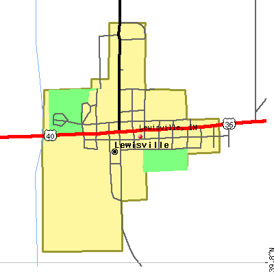 Lewisville map