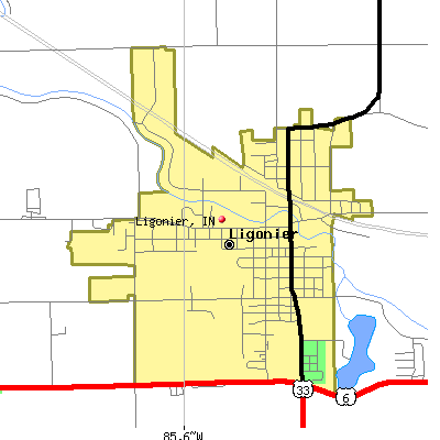 Ligonier map
