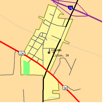 Lizton map