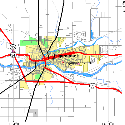 Logansport map