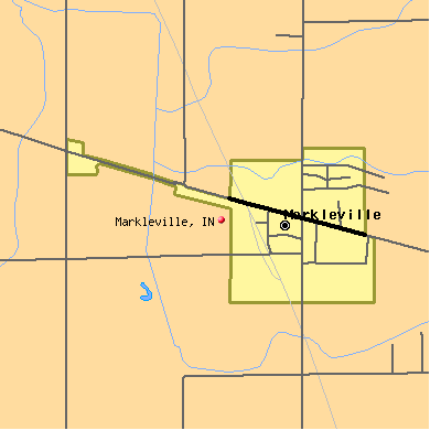 Markleville map
