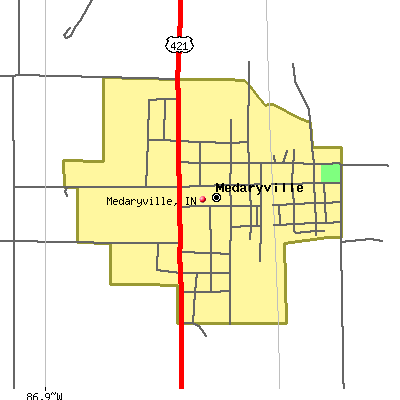Medaryville map