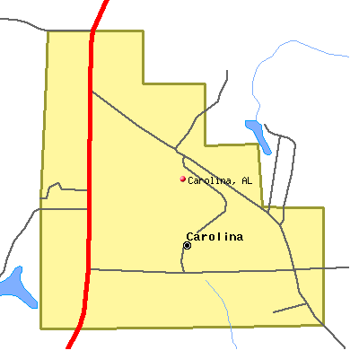 Carolina map