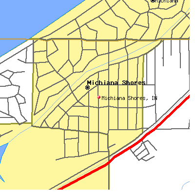 Michiana Shores map