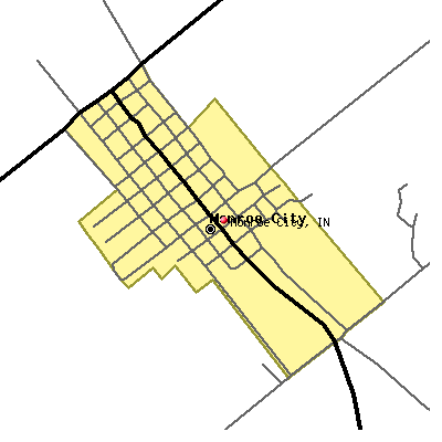 Monroe City map