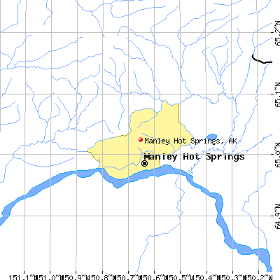 Manley Hot Springs map