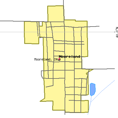 Mooreland map