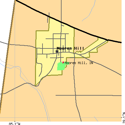 Moores Hill map