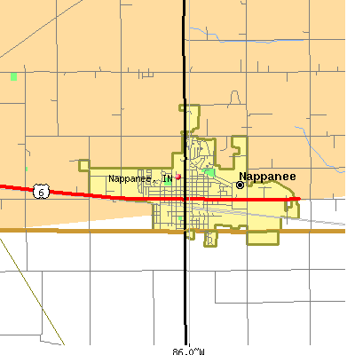 Nappanee map
