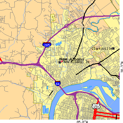 New Albany map