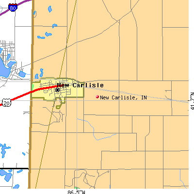 New Carlisle map