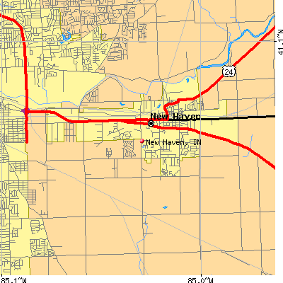 New Haven map