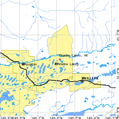 Meadow Lakes map