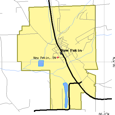 New Pekin map