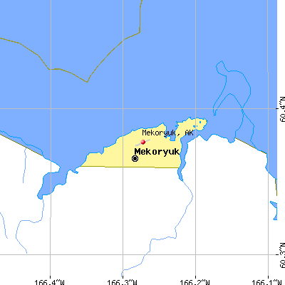 Mekoryuk map