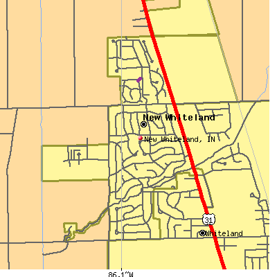 New Whiteland map
