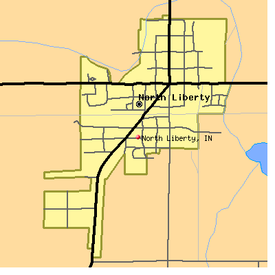 North Liberty map