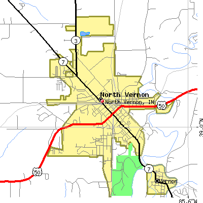 North Vernon map
