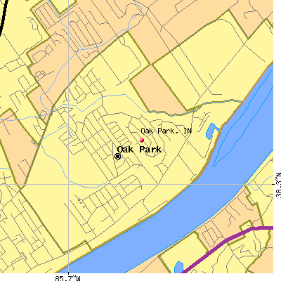 Oak Park map