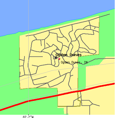 Ogden Dunes map