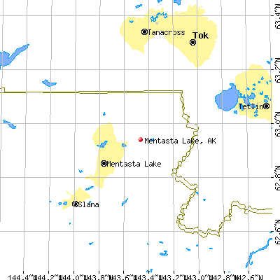 Mentasta Lake map