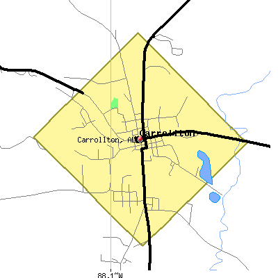 Carrollton map
