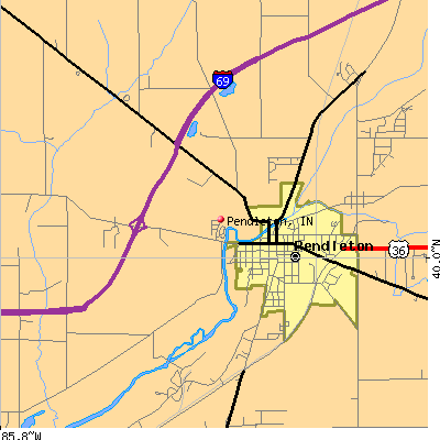 Pendleton map