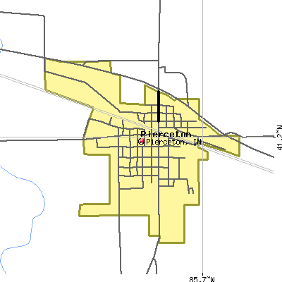 Pierceton map
