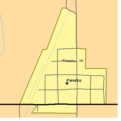 Poneto map