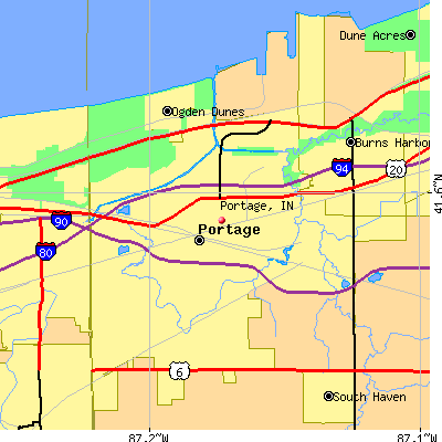 Portage map
