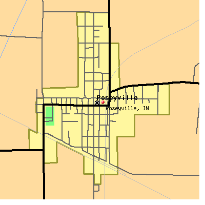 Poseyville map