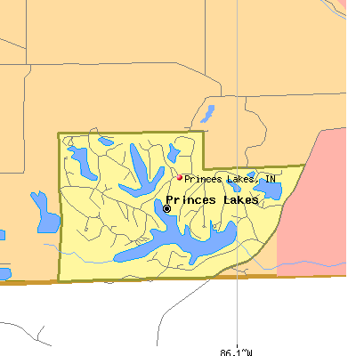 Princes Lakes map