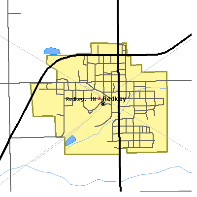 Redkey map