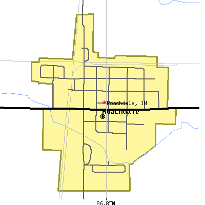 Roachdale map