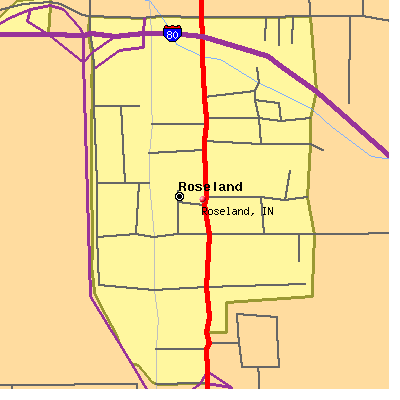Roseland map