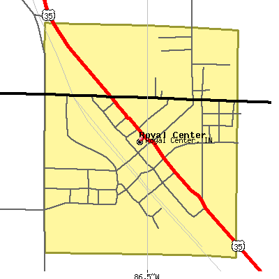 Royal Center map