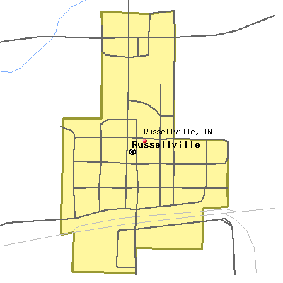 Russellville map