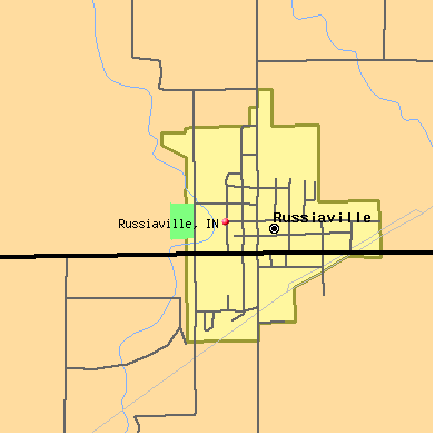 Russiaville map