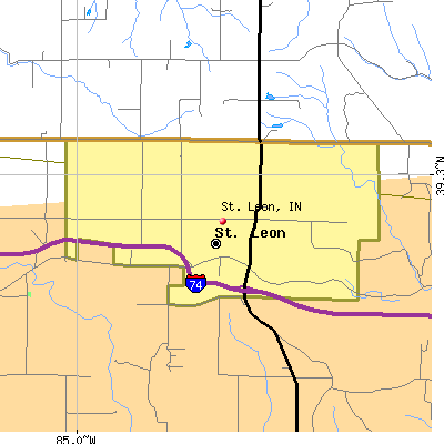 St. Leon map