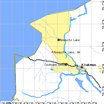 Mosquito Lake map