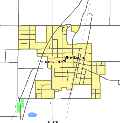 Shelburn map
