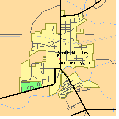 South Whitley map