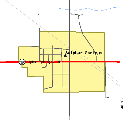 Sulphur Springs map