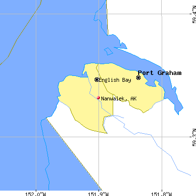Nanwalek map