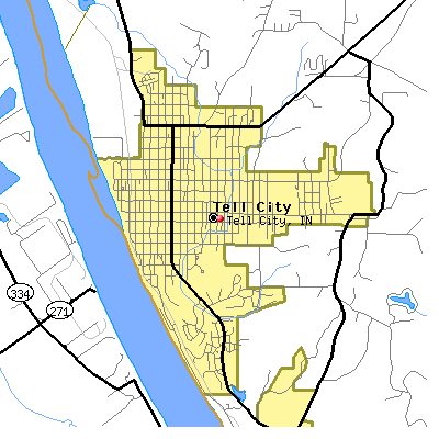 Tell City map