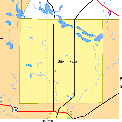 Tri-Lakes map