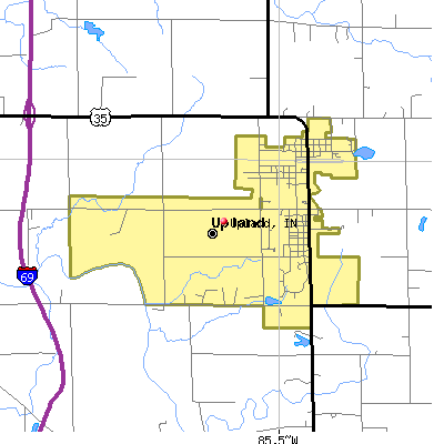 Upland map