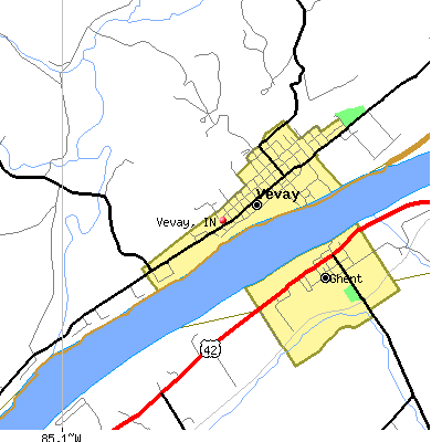 Vevay map